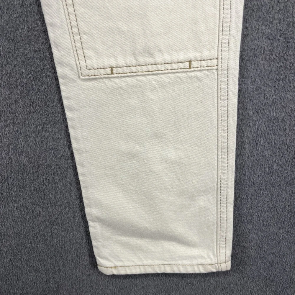 FRAME Jeans Le Slouch‎ Denim Womens 25 Cream Straight Low Rise cargo